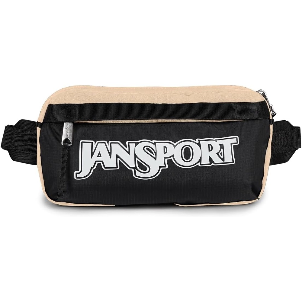image:imageJanSport Washington Waistpack Fanny Pack Stylish Durable Waist Bag with Adjustable Belt Main Zippered Pocket Quick Stash PocketTravel EssentialsTravertine