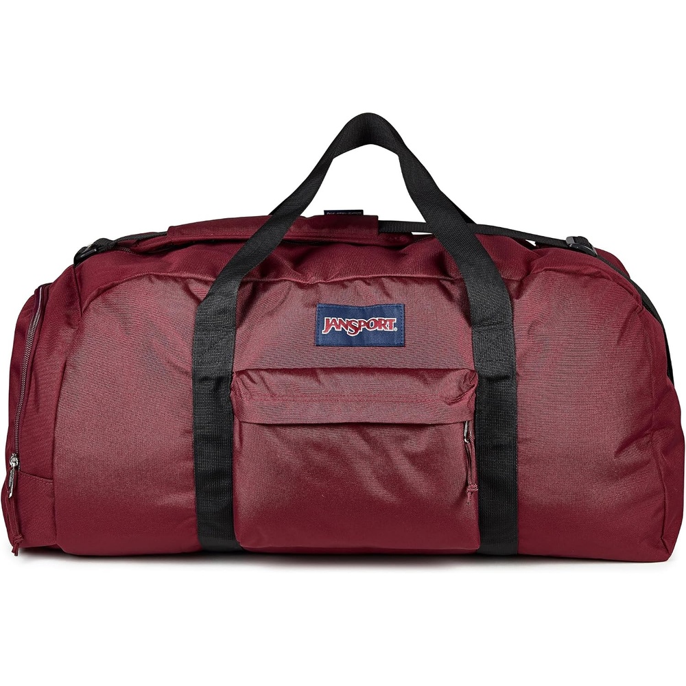 image:imageJanSport Weekender Large Duffel Travel or Gym Bag Durable Weekender with Front Utility Pocket amp Side Grab Handles Cargo GreenCherry Lacquer