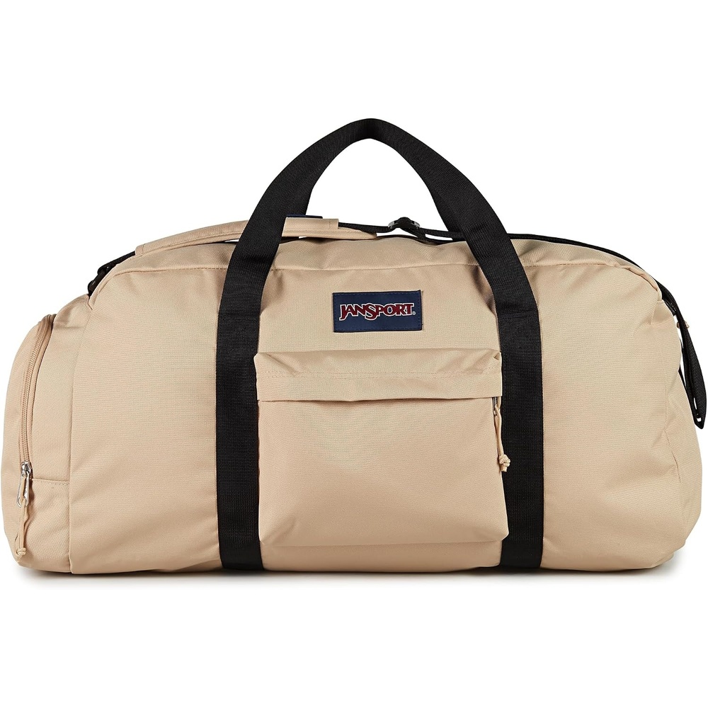 image:imageJanSport Weekender Large Duffel Travel or Gym Bag Durable Weekender with Front Utility Pocket amp Side Grab Handles Cargo GreenTravertine