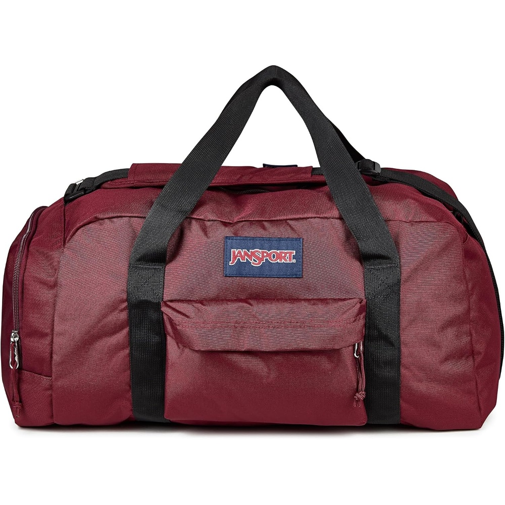 image:imageJanSport Weekender Medium Duffel Travel or Gym Bag Durable Weekender with Front Utility Pocket amp Side Grab Handles Cargo GreenCherry Lacquer