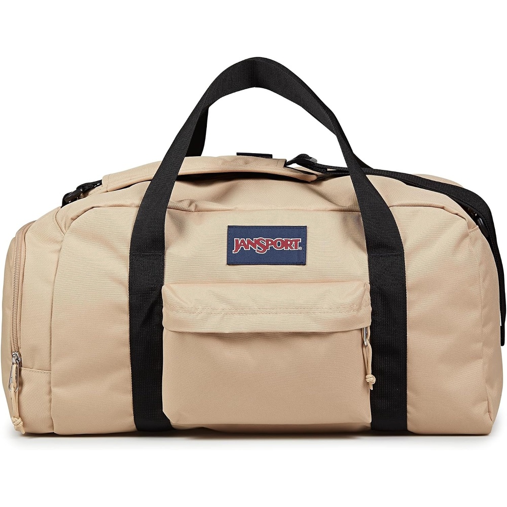 image:imageJanSport Weekender Medium Duffel Travel or Gym Bag Durable Weekender with Front Utility Pocket amp Side Grab Handles Cargo GreenTravertine