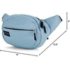 JanSport Fifth Avenue Fanny Pack Crossbody Bags for Women, Men – Stylish, Durable Waist Bag with Adjustable Belt, Main Zippered Pocket, Quick Stash Pocket, Travel Essentials, Lavender Ash(Blue Dusk)