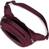 JanSport Fifth Avenue Fanny Pack Crossbody Bags for Women, Men – Stylish, Durable Waist Bag with Adjustable Belt, Main Zippered Pocket, Quick Stash Pocket, Travel Essentials, Lavender Ash(Cherry Lacquer)