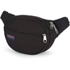 JanSport Fifth Avenue Fanny Pack Crossbody Bags for Women, Men – Stylish, Durable Waist Bag with Adjustable Belt, Main Zippered Pocket, Quick Stash Pocket, Travel Essentials, Black