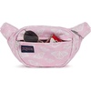 JanSport Fifth Avenue Fanny Pack Crossbody Bags for Women, Men – Stylish, Durable Waist Bag with Adjustable Belt, Main Zippered Pocket, Quick Stash Pocket, Travel Essentials, Lavender Ash(Flutter By Pink Ice)