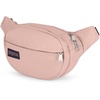 JanSport Fifth Avenue Fanny Pack Crossbody Bags for Women, Men – Stylish, Durable Waist Bag with Adjustable Belt, Main Zippered Pocket, Quick Stash Pocket, Travel Essentials, Misty Rose
