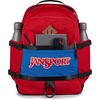 JanSport Small Seattle Pack – Compact Backpack with Main Compartment, Dual Water Bottle Pockets, and Padded Sleeve for 15-Inch Laptop, Travertine(Red Tape)