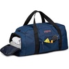 JanSport Weekender Medium Duffel – Travel or Gym Bag, Durable Weekender with Front Utility Pocket & Side Grab Handles – Cargo Green(Navy)