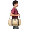 JanSport Weekender Medium Duffel – Travel or Gym Bag, Durable Weekender with Front Utility Pocket & Side Grab Handles – Cargo Green(Travertine)