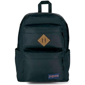 JanSport Double Break Backpack – 15-inch Padded Laptop Compartment, Dual Water Bottle Pockets, Internal Organizer, Large Main Compartment, Black(Black)