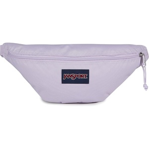 JanSport Swing Waistpack Fanny Pack – Stylish, Durable Waist Bag with Adjustable Belt, Main Zippered Pocket, Travel Essentials, Black(Pastel Lilac)