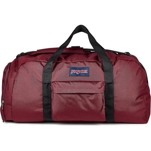 JanSport Weekender Large Duffel – Travel or Gym Bag, Durable Weekender with Front Utility Pocket & Side Grab Handles – Cargo Green(Cherry Lacquer)