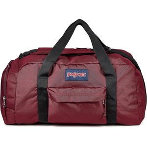 JanSport Weekender Medium Duffel – Travel or Gym Bag, Durable Weekender with Front Utility Pocket & Side Grab Handles – Cargo Green(Cherry Lacquer)