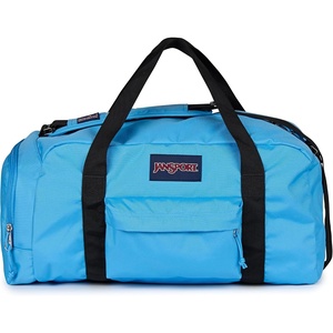 JanSport Weekender Medium Duffel – Travel or Gym Bag, Durable Weekender with Front Utility Pocket & Side Grab Handles – Cargo Green(Electric Azul)