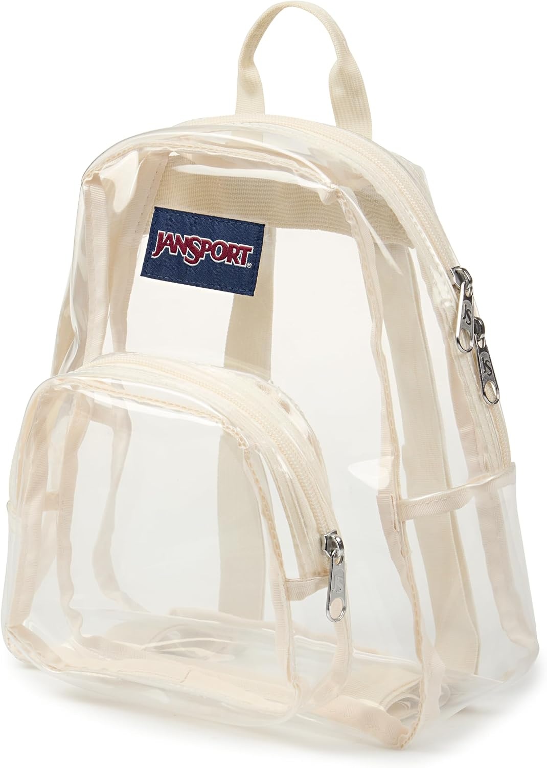 image:imageJanSport 10L Mini Pack Clear StadiumConcert Bag Clear Compact amp Lightweight Festival Bag with Adjustable Straps amp Zippered PocketMoon Flower