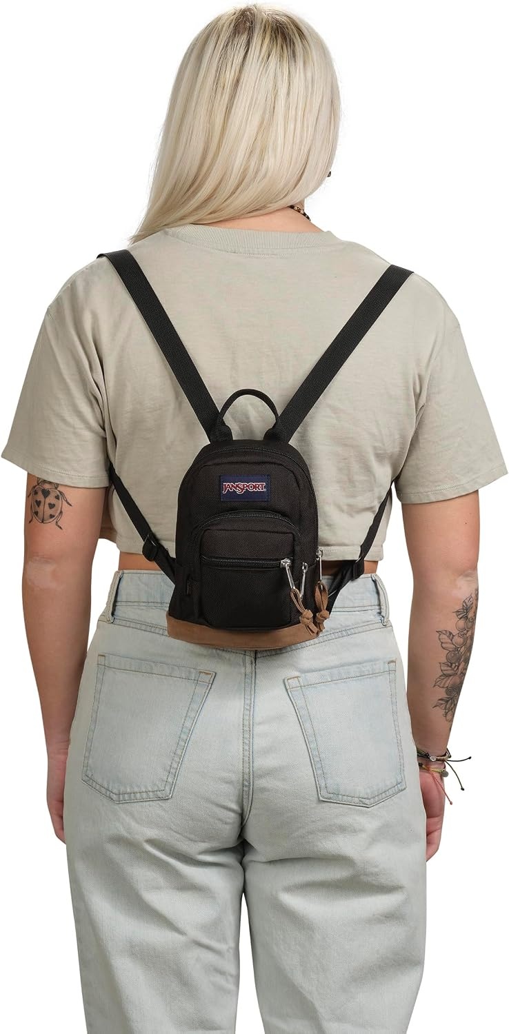 image:imageJanSport Right Pack Mini Compact Backpack with Large Main Compartment Front Utility Pocket and Front Zippered Stash Pocket BlackBlack