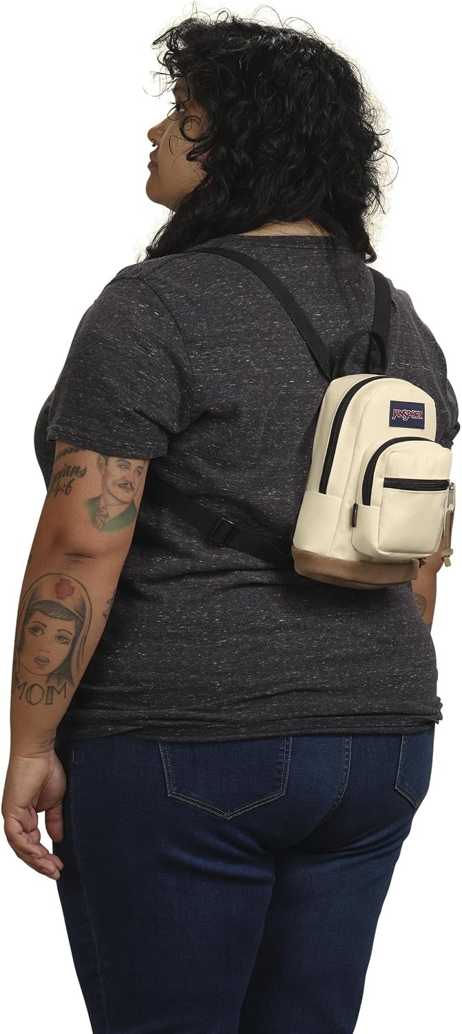 image:imageJanSport Right Pack Mini Compact Backpack with Large Main Compartment Front Utility Pocket and Front Zippered Stash Pocket BlackCoconut