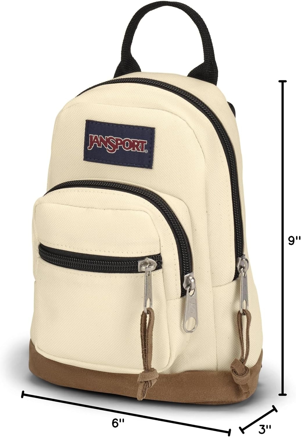 image:imageJanSport Right Pack Mini Compact Backpack with Large Main Compartment Front Utility Pocket and Front Zippered Stash Pocket BlackCoconut