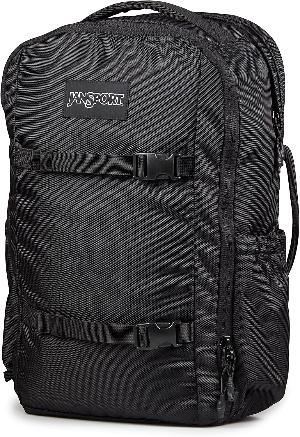 image:imageJanSport Venture Daypack Travel Pack With Large Main Compartment Padded Laptop Sleeve Dual Water Bottle Pockets and Attachment Buckles Cargo GreenBlack