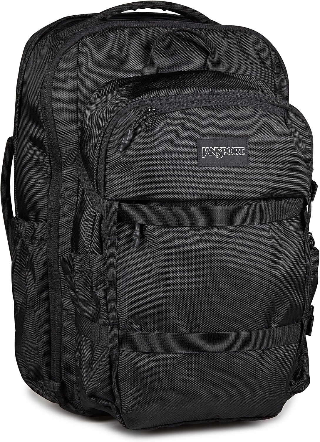 image:imageJanSport Venture Daypack Travel Pack With Large Main Compartment Padded Laptop Sleeve Dual Water Bottle Pockets and Attachment Buckles Cargo GreenBlack