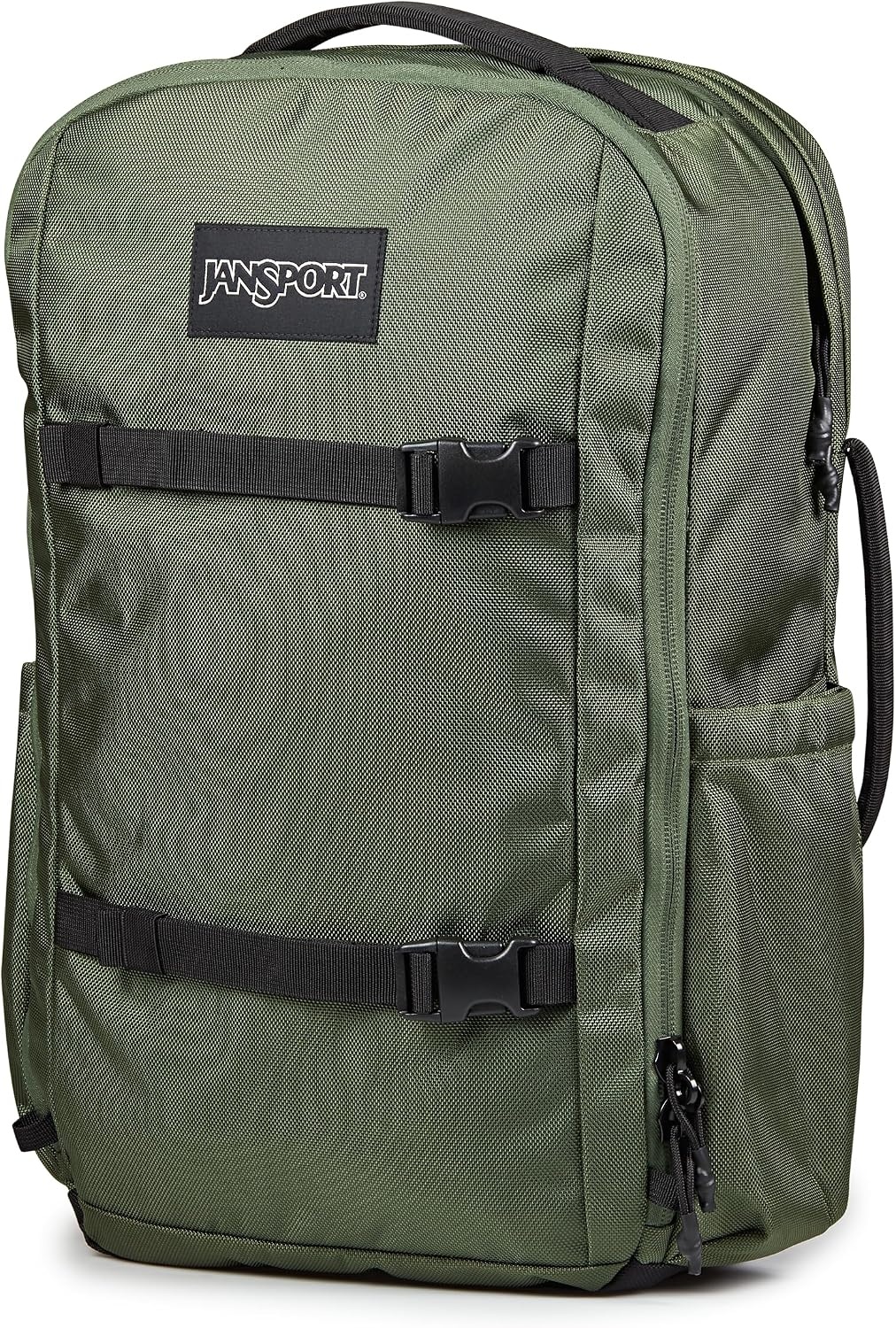 image:imageJanSport Venture Daypack Travel Pack With Large Main Compartment Padded Laptop Sleeve Dual Water Bottle Pockets and Attachment Buckles Cargo GreenCargo Green