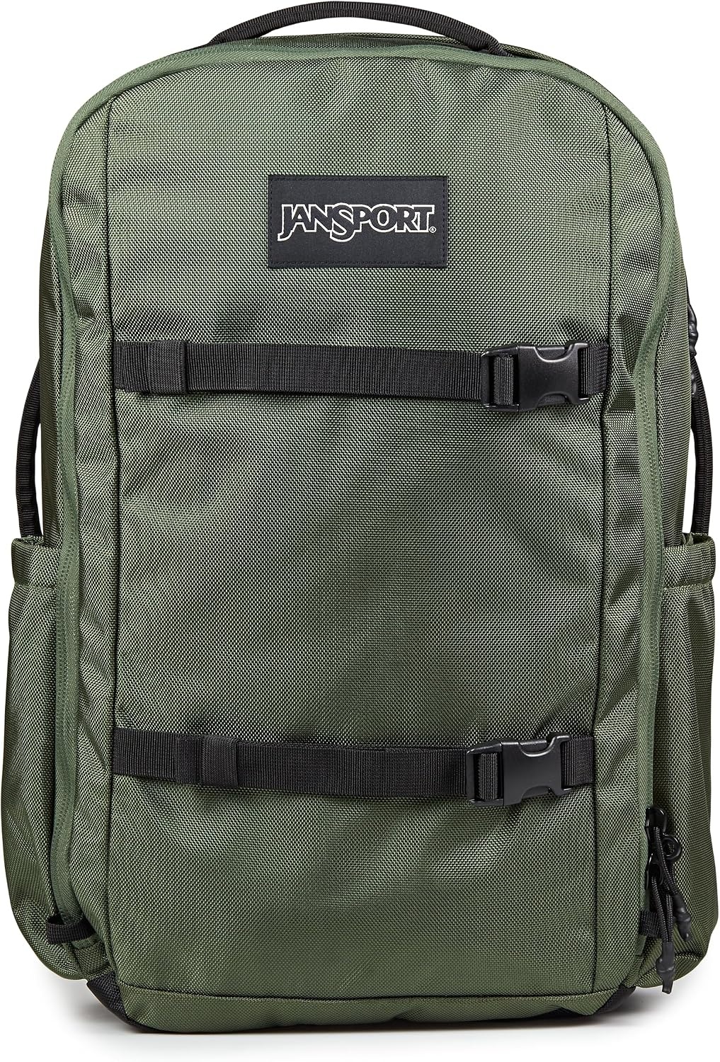 image:imageJanSport Venture Daypack Travel Pack With Large Main Compartment Padded Laptop Sleeve Dual Water Bottle Pockets and Attachment Buckles Cargo GreenCargo Green