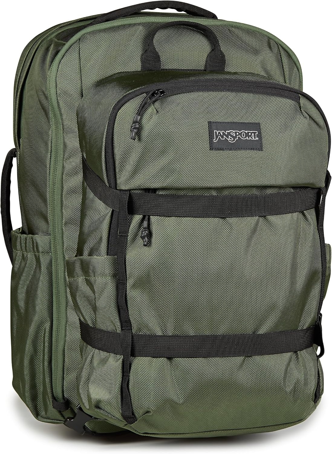 image:imageJanSport Venture Daypack Travel Pack With Large Main Compartment Padded Laptop Sleeve Dual Water Bottle Pockets and Attachment Buckles Cargo GreenCargo Green