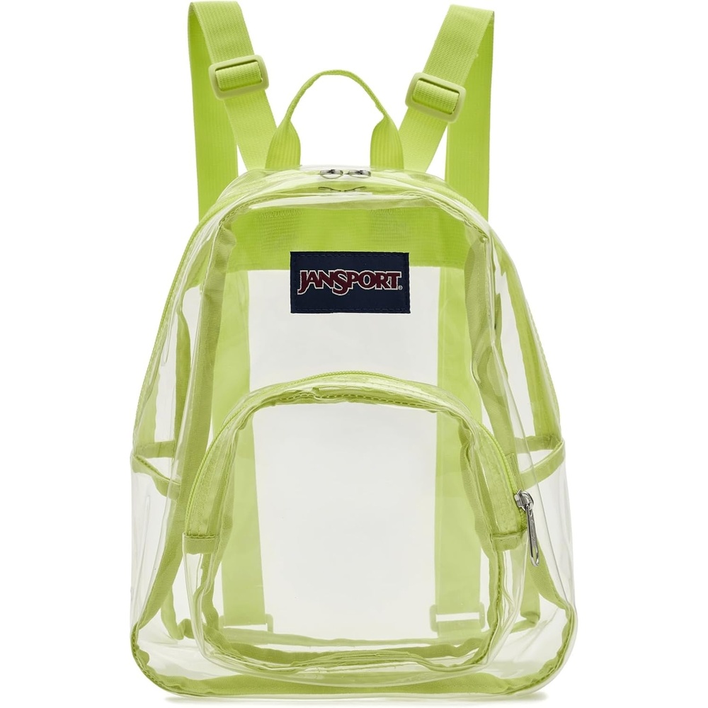image:imageJanSport 10L Mini Pack  Clear StadiumConcert Bag Clear  Compact amp Lightweight Festival Bag with Adjustable Straps amp Zippered PocketCitron Lime