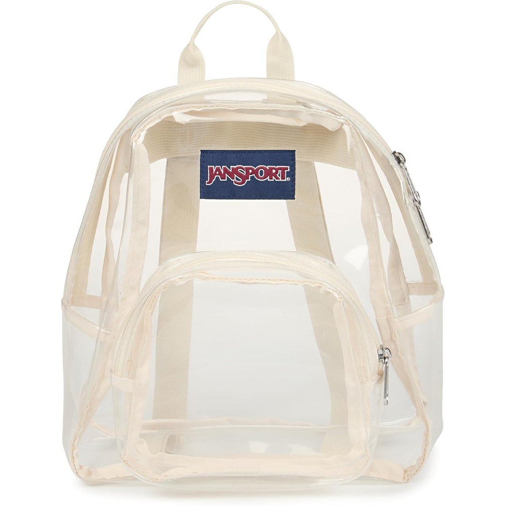 image:imageJanSport 10L Mini Pack  Clear StadiumConcert Bag Clear  Compact amp Lightweight Festival Bag with Adjustable Straps amp Zippered PocketMoon Flower
