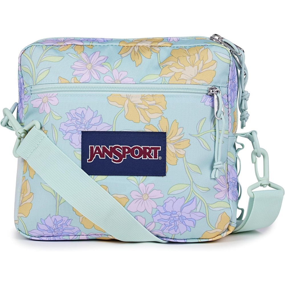 image:imageJanSport Central Adaptive Accessory Bag Wheelchair amp Walker Compatible Versatile Carry Options TuckAway Adjustable Loops SaniStash Pocket for Easy Access Cyberspace GalaxyFaded Floral Fresh Mint