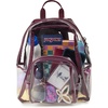 JanSport 10L Mini Pack – Clear Stadium/Concert Bag, Clear | Compact & Lightweight Festival Bag with Adjustable Straps & Zippered Pocket(Cherry Lacquer)