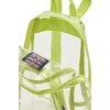 JanSport 10L Mini Pack – Clear Stadium/Concert Bag, Clear | Compact & Lightweight Festival Bag with Adjustable Straps & Zippered Pocket(Citron Lime)