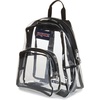 JanSport 10L Mini Pack – Clear Stadium/Concert Bag, Clear | Compact & Lightweight Festival Bag with Adjustable Straps & Zippered Pocket(Clear)