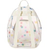 JanSport 10L Mini Pack – Clear Stadium/Concert Bag, Clear | Compact & Lightweight Festival Bag with Adjustable Straps & Zippered Pocket(Clear Polka Dots)