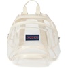JanSport 10L Mini Pack – Clear Stadium/Concert Bag, Clear | Compact & Lightweight Festival Bag with Adjustable Straps & Zippered Pocket(Moon Flower)