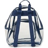 JanSport 10L Mini Pack – Clear Stadium/Concert Bag, Clear | Compact & Lightweight Festival Bag with Adjustable Straps & Zippered Pocket(Navy)