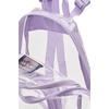 JanSport 10L Mini Pack – Clear Stadium/Concert Bag, Clear | Compact & Lightweight Festival Bag with Adjustable Straps & Zippered Pocket(Pastel Lilac)