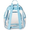 JanSport 10L Mini Pack – Clear Stadium/Concert Bag, Clear | Compact & Lightweight Festival Bag with Adjustable Straps & Zippered Pocket(Sky High Blue)