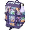 JanSport Mini Skip Pack – Compact Backpack with Main Compartment, Side Water Bottle Pocket, and Zippered Accessory Pocket, Red Tape(Melted Blooms Yellow)
