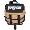 JanSport Mini Skip Pack – Compact Backpack with Main Compartment, Side Water Bottle Pocket, and Zippered Accessory Pocket, Red Tape(Travertine)