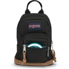 JanSport Right Pack Mini – Compact Backpack with Large Main Compartment, Front Utility Pocket, and Front Zippered Stash Pocket, Black(Black)