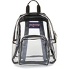 JanSport 10L Mini Pack – Clear Stadium/Concert Bag, Clear | Compact & Lightweight Festival Bag with Adjustable Straps & Zippered Pocket(Clear)