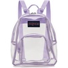 JanSport 10L Mini Pack – Clear Stadium/Concert Bag, Clear | Compact & Lightweight Festival Bag with Adjustable Straps & Zippered Pocket(Pastel Lilac)
