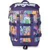 JanSport Mini Skip Pack – Compact Backpack with Main Compartment, Side Water Bottle Pocket, and Zippered Accessory Pocket, Red Tape(Melted Blooms Yellow)