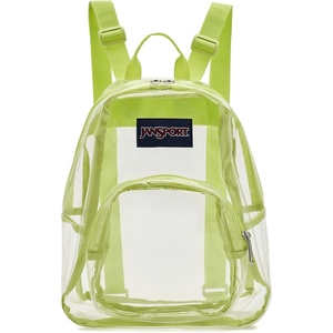 JanSport 10L Mini Pack – Clear Stadium/Concert Bag, Clear | Compact & Lightweight Festival Bag with Adjustable Straps & Zippered Pocket(Citron Lime)