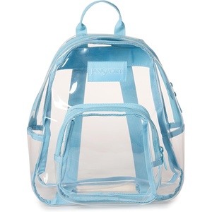 JanSport 10L Mini Pack – Clear Stadium/Concert Bag, Clear | Compact & Lightweight Festival Bag with Adjustable Straps & Zippered Pocket(Sky High Blue)