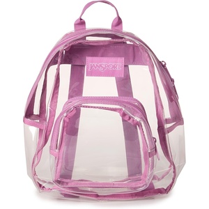 JanSport 10L Mini Pack – Clear Stadium/Concert Bag, Clear | Compact & Lightweight Festival Bag with Adjustable Straps & Zippered Pocket(Ube Dream)