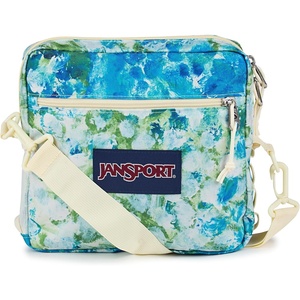 JanSport Central Adaptive Accessory Bag – Wheelchair & Walker Compatible, Versatile Carry Options, Tuck-Away Adjustable Loops, SaniStash Pocket for Easy Access, Bad Bows(Mia Brown White Flowers)