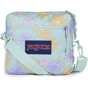 JanSport Central Adaptive Accessory Bag – Wheelchair & Walker Compatible, Versatile Carry Options, Tuck-Away Adjustable Loops, SaniStash Pocket for Easy Access, Cyberspace Galaxy(Faded Floral Fresh Mint)