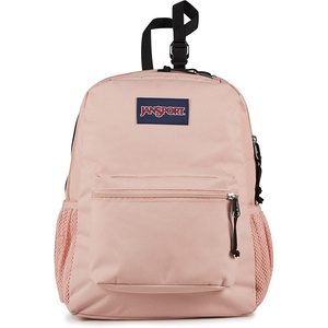JanSport Central Adaptive Backpack – Wheelchair & Walker Compatible, Tuck-Away Shoulder Straps, Adjustable Backrest Loops & Anchor Straps, Iconic Design, Bad Bows(Misty Rose)